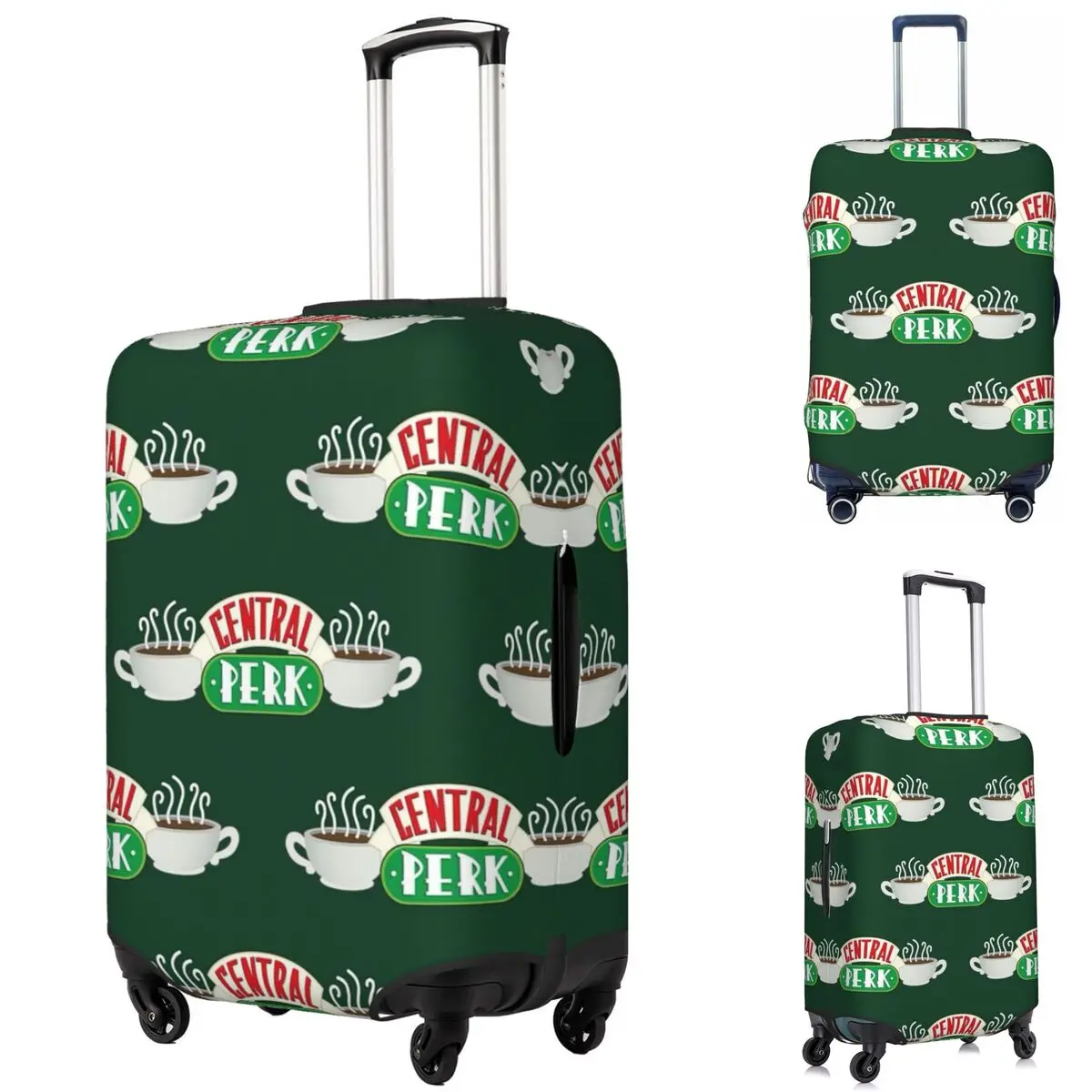 

Central Perk Friends TV Show Suitcase Cover Protection Elastic Travel Luggage Protector Covers for 18-32 Inch
