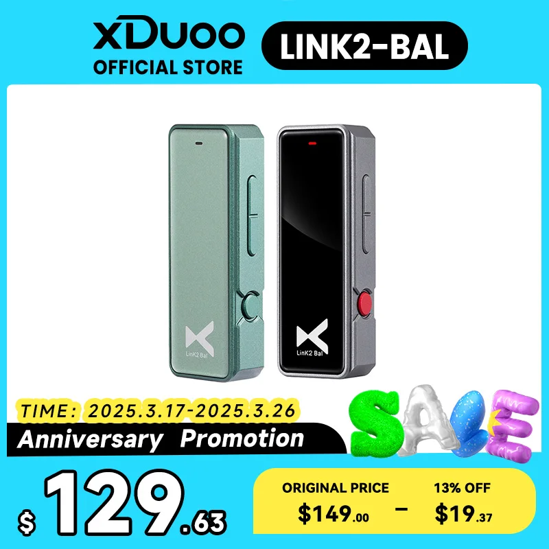 XDUOO Link2 Bal MAX USB DAC ومضخم ضوت سماعة الرأس المتوازن Link 2 BAL DAC مضخم سماعة الرأس