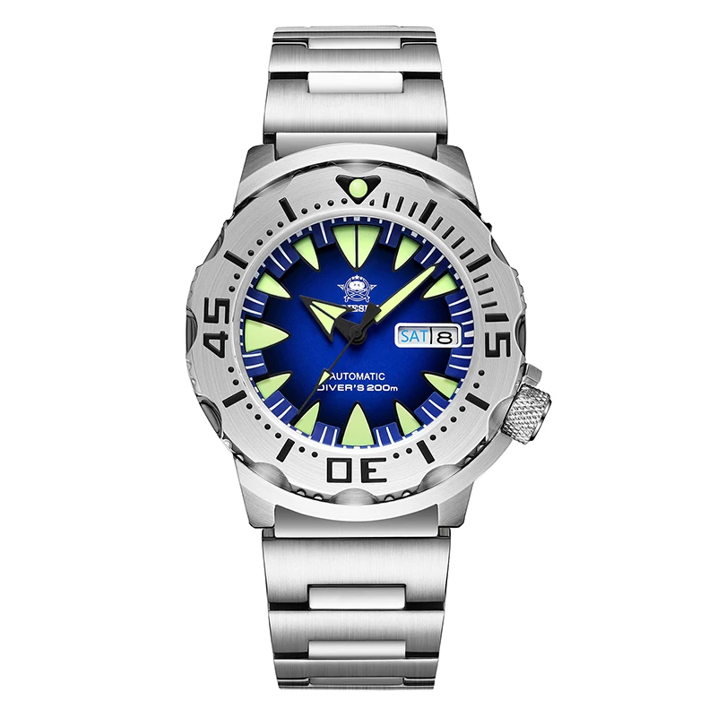 ADDIESDIVE メンズ ダイバー 機械式時計 サファイアガラス 20Bar防水