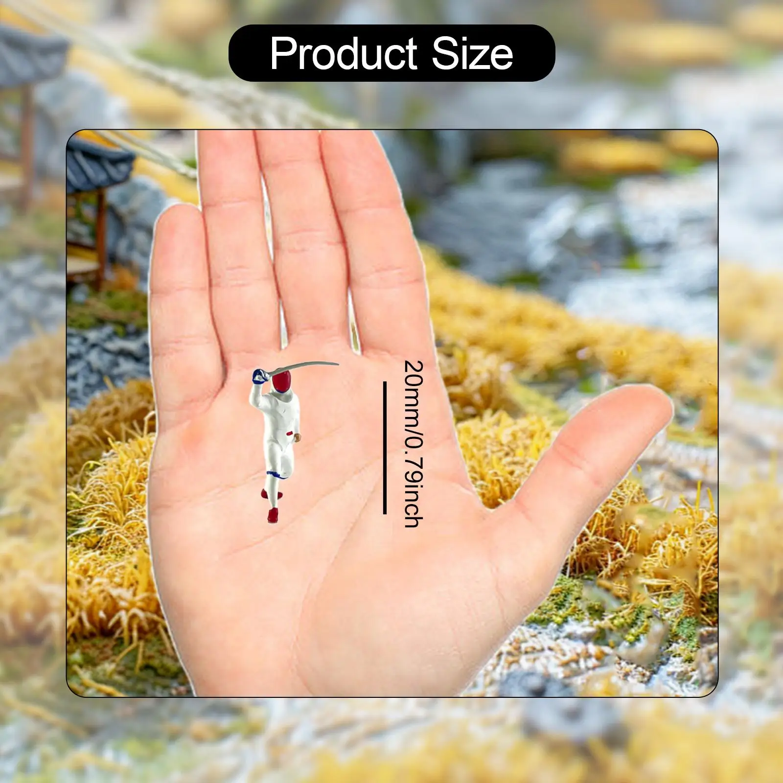 1/64 schaal miniatuur figuur beeldje Diorama's creatieve handgeschilderde miniatuur collectie lay-out decoratie kleine mensen