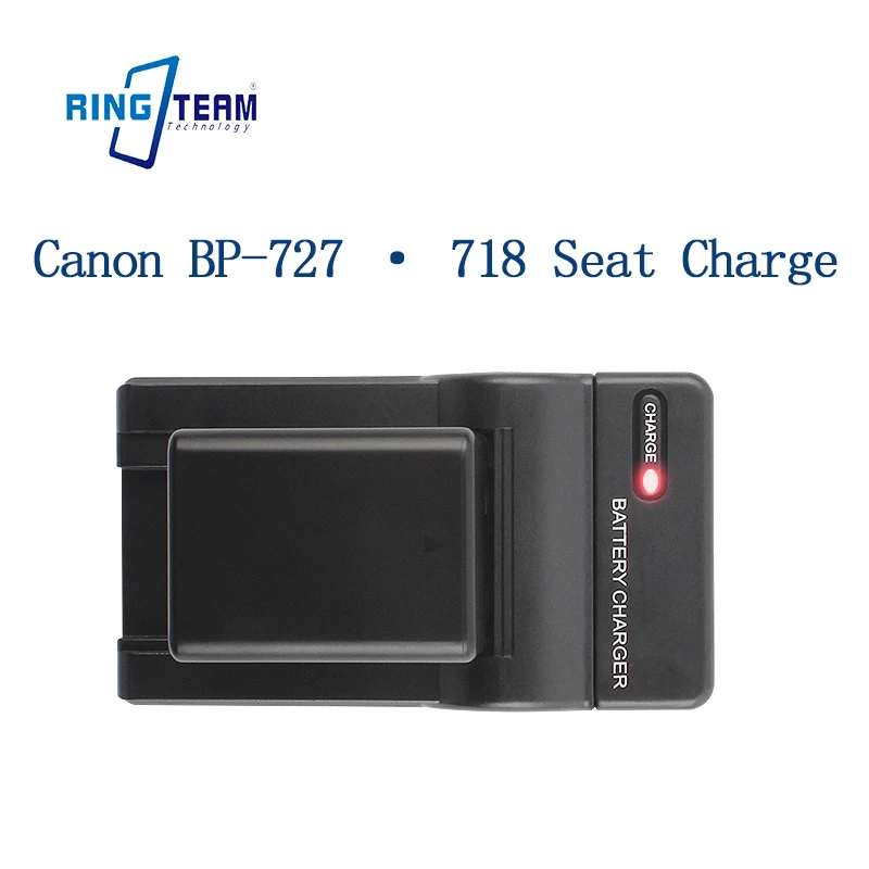 High-Quality Single Charger for Canon BP-727 BP-718 - Over-Charge Protection for HF Series