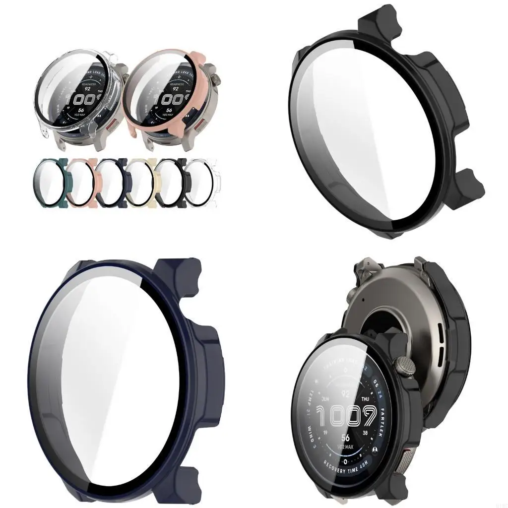 

Watch Cover Shell Tempered Glass Film for Balance 2 Watch Film Dustproof Case