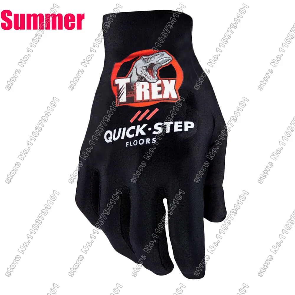 Winter Soudal Quick Step Team 2024 Cycling Gloves Men Gel Full Finger Black Gloves Road Bicycle Jerseys MTB Gant Cyclisme