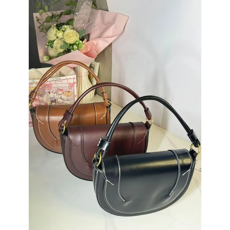 

Women's Bag New High-End Fashion Handbag, Shoulder Bag, Crossbody Bag, Commuter Casual Saddle Bag