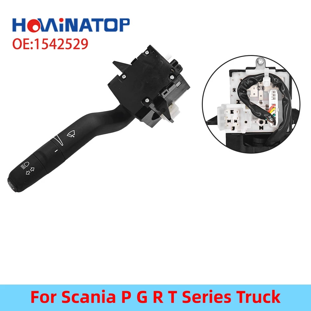 

HOWINATOP 1542529 173754 Turn Signal Wiper Combination Switch For Scania F K N 1999-2013 Bus P G R T Truck OEM Replacement