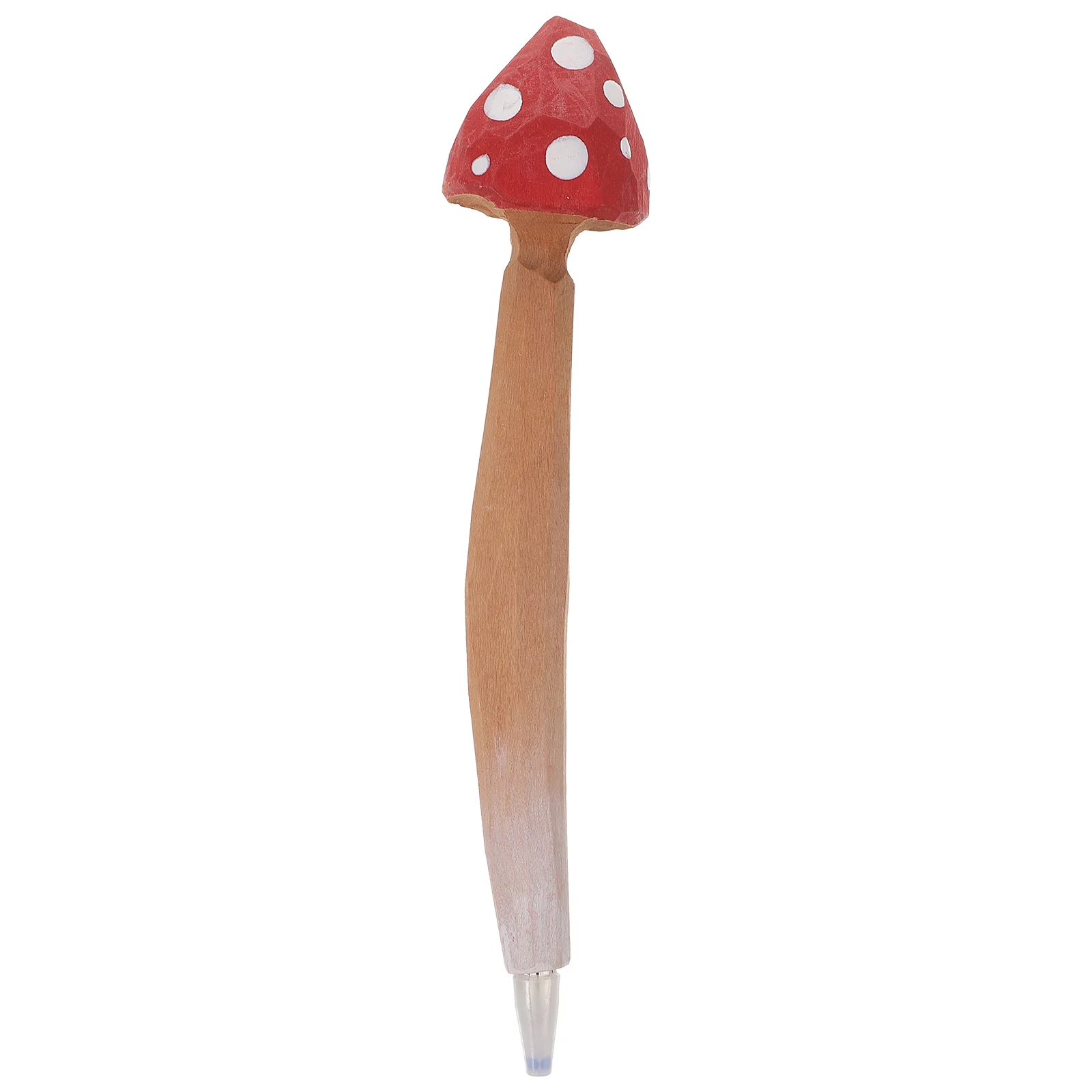 

Wooden Engraving Pen Ballpoint Pens Funny for Kids Mushroom School Supplies Signing Interesting Students Stationery Note Taking