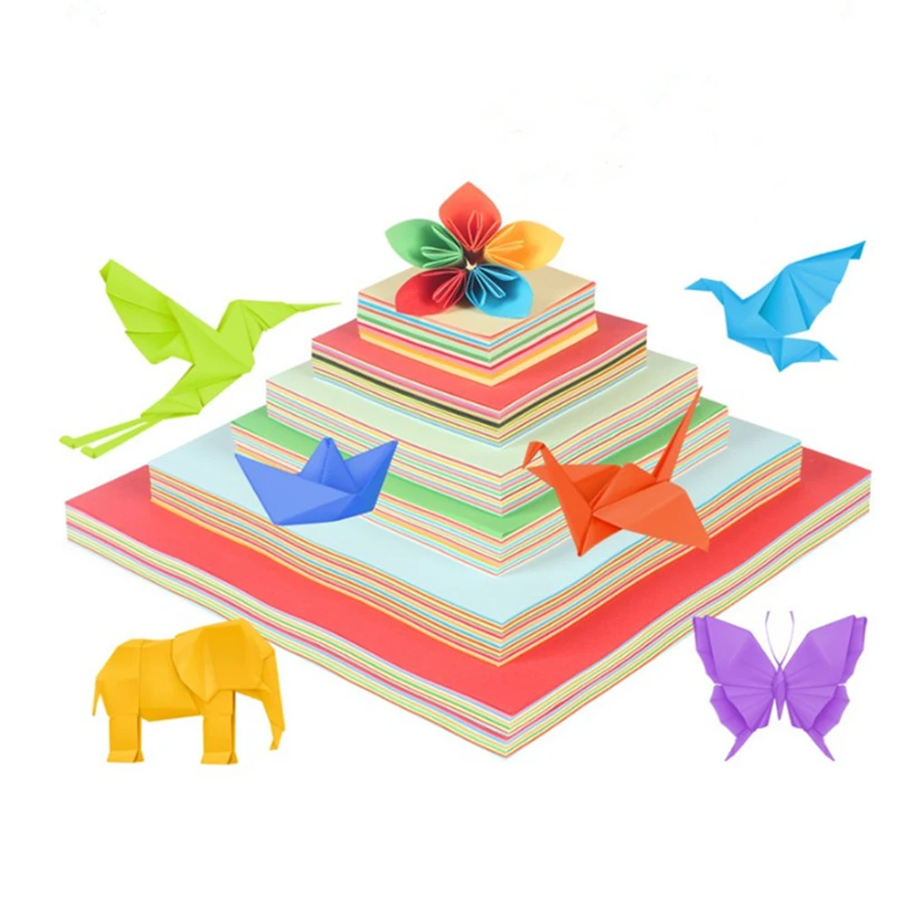 

Colorful Double Sided Origami Paper Square Sheets For Arts Crafts Projects Kids Educational Training Dexterity Foldable