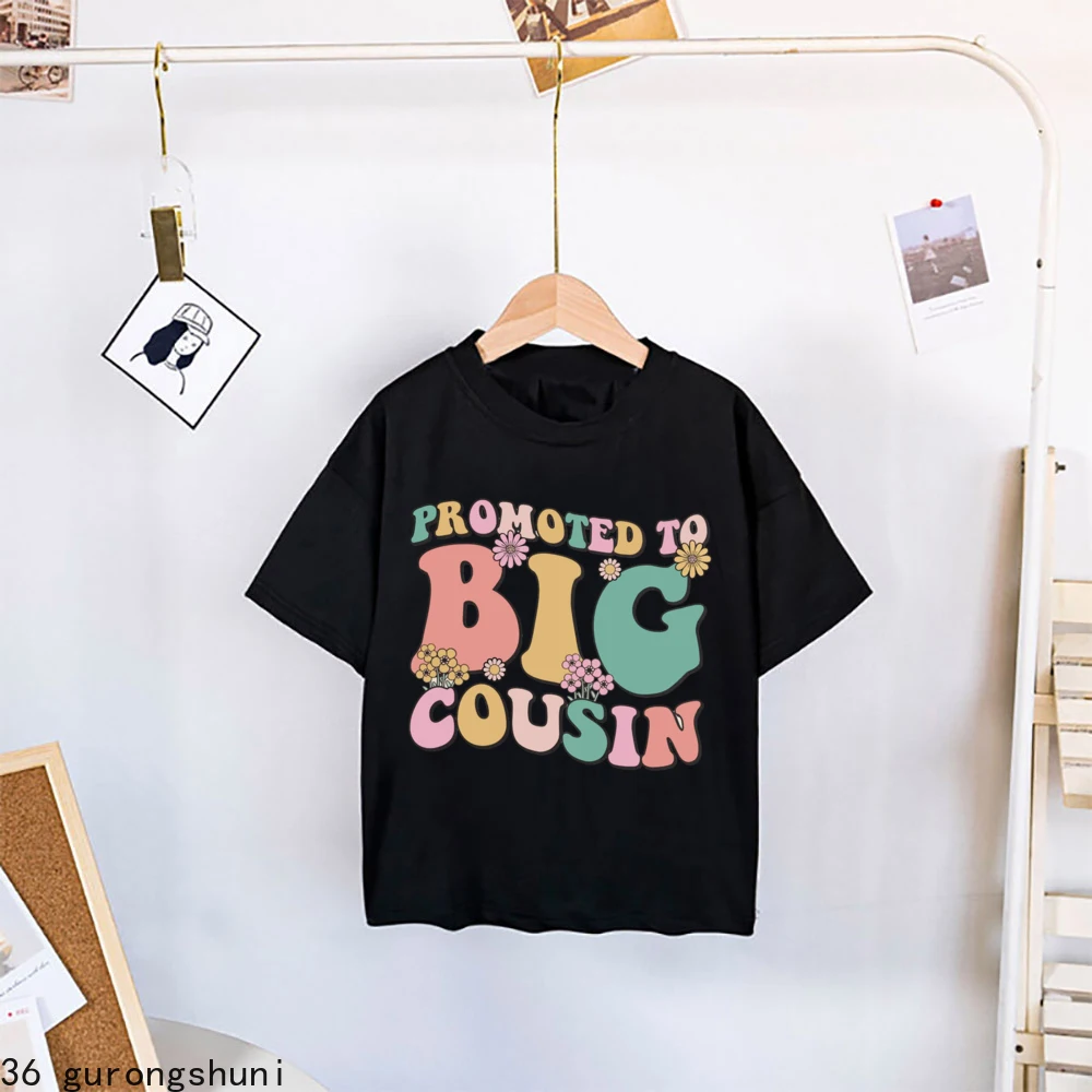 

Funny Cousins Make The Best Friends Printed Kids Shirt Boys Girls Summer T-shirt Cousin Matching Clothes Child Black Shirts