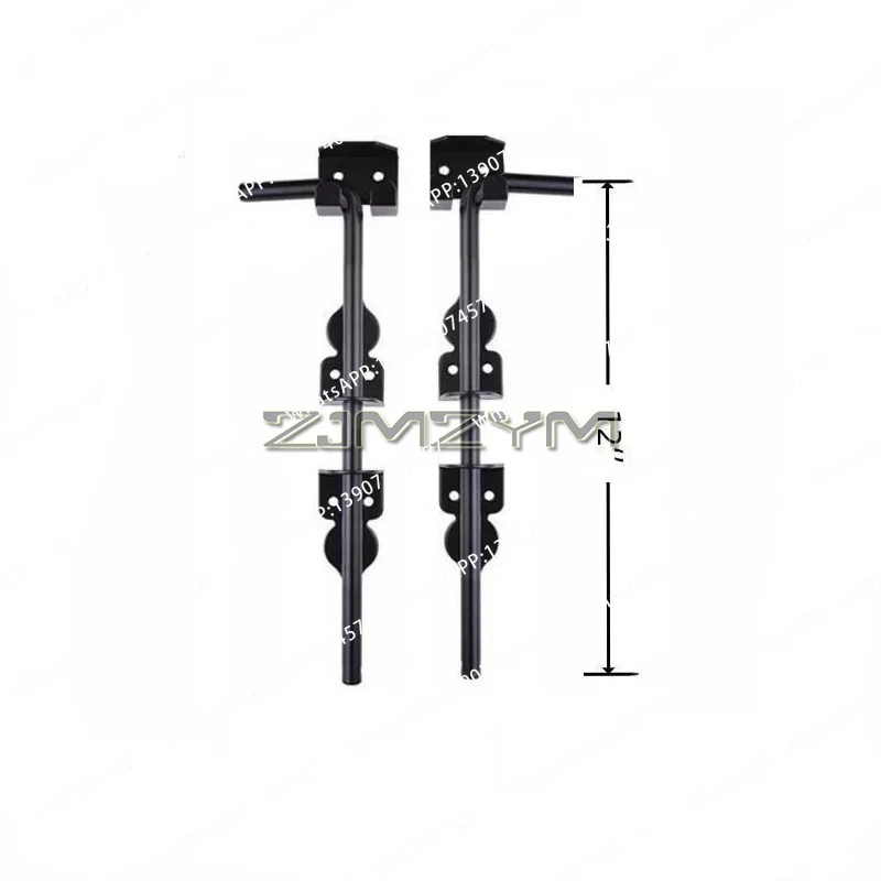 12 Rattan Bolt Door Drop Rod Heavy Duty Door Hardware, Metal Door Plug