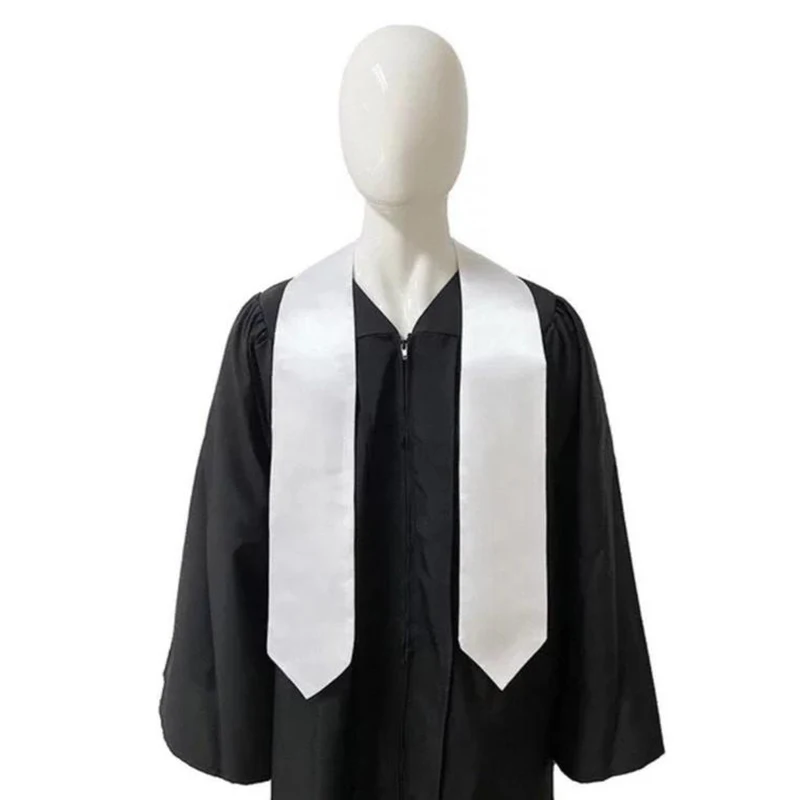 100pcs/Lot 70 Inch Sublimation Blanks Graduation Stoles Unisex Adult Graduation Stoles blank Plain Graduation Honor