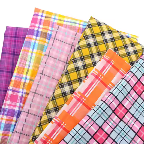 145x50cm Plaid Grid Geometric Patterns Quilting 100% cotton Fabric Craft Fabrics DIY Handmade Precut For Patchwork Craft