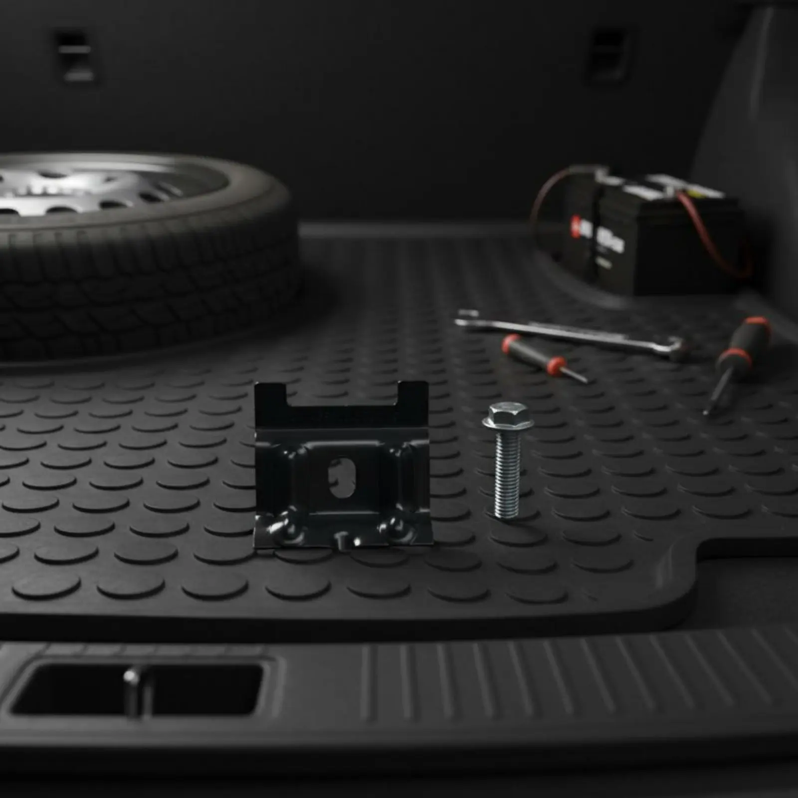

Battery Fixing Bracket with Bolt Easy Installation Car Battery Tie down Bracket Rustproof Long-Lasting
