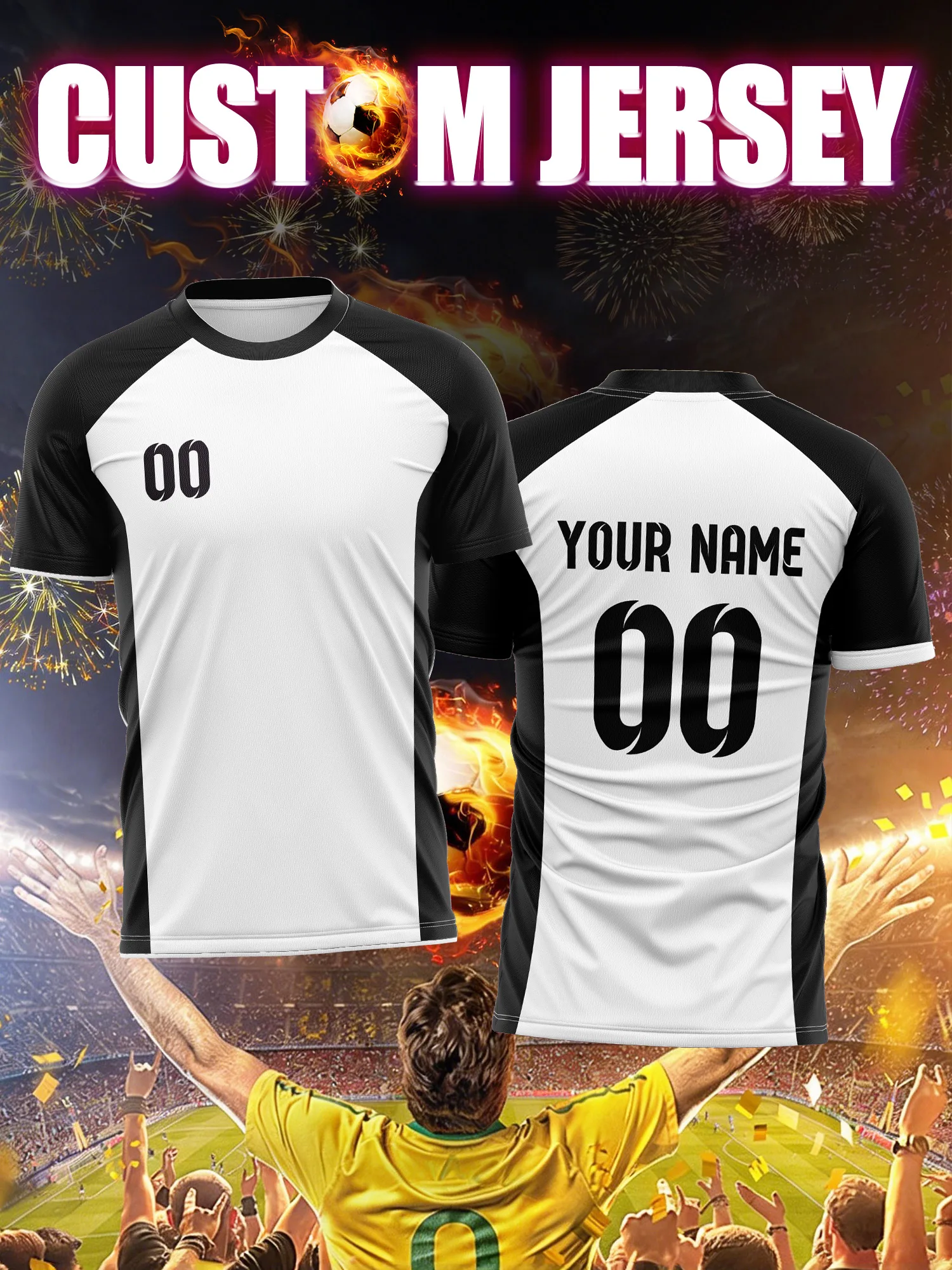 

Футбольная форма с индивидуальным номером и именем, полупрофессиональная командная экипировка, вентилируемая стадионная форма для элитных игроков