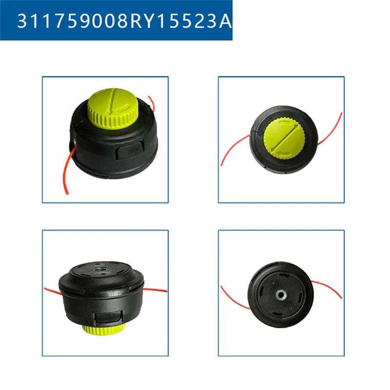 

GTBL For Homelite Ryobi P2009 313318001 Trimmer Head 2 Pieces Replacement Parts Model Numbers 311759013, 311759008