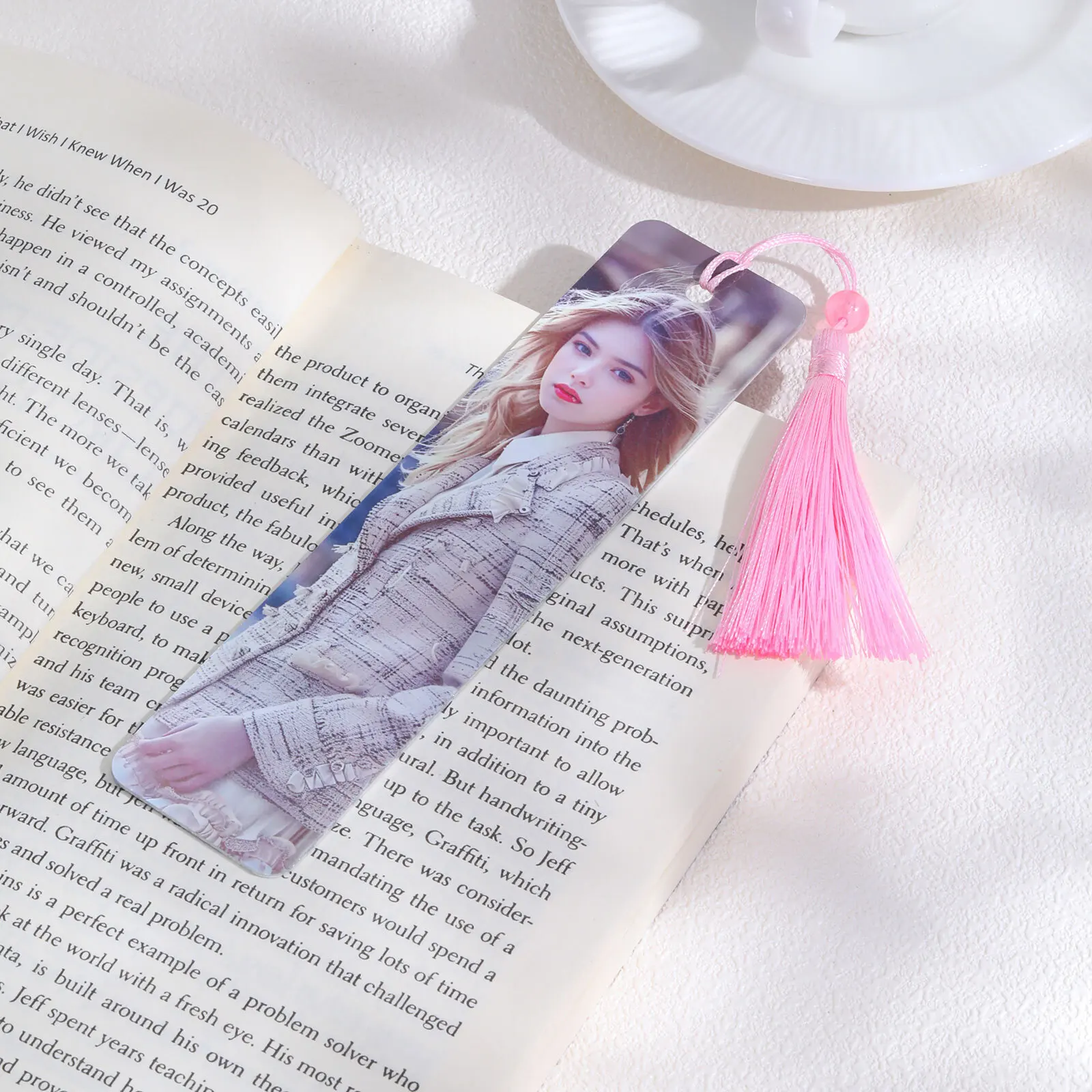 Vnox Free Custom Photo Bookmarks,Personalized Image Pictures Metal Book Accessory Gift to Students Teachers Reading Lover Gift