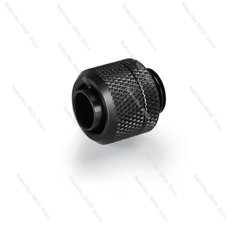 AU-FT3-Tn silver/black 3-point thin quick screw G1/4 thread, water-cooled sleeve for water pipe