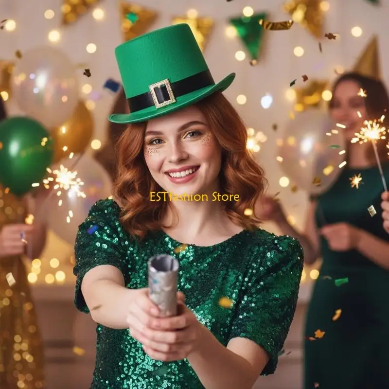 y5gc-洗練されたマジシャン-聖パトリックの日の帽子-バケットハット-ユニセックスデザイン-パフォーマンステーマの夜に最適