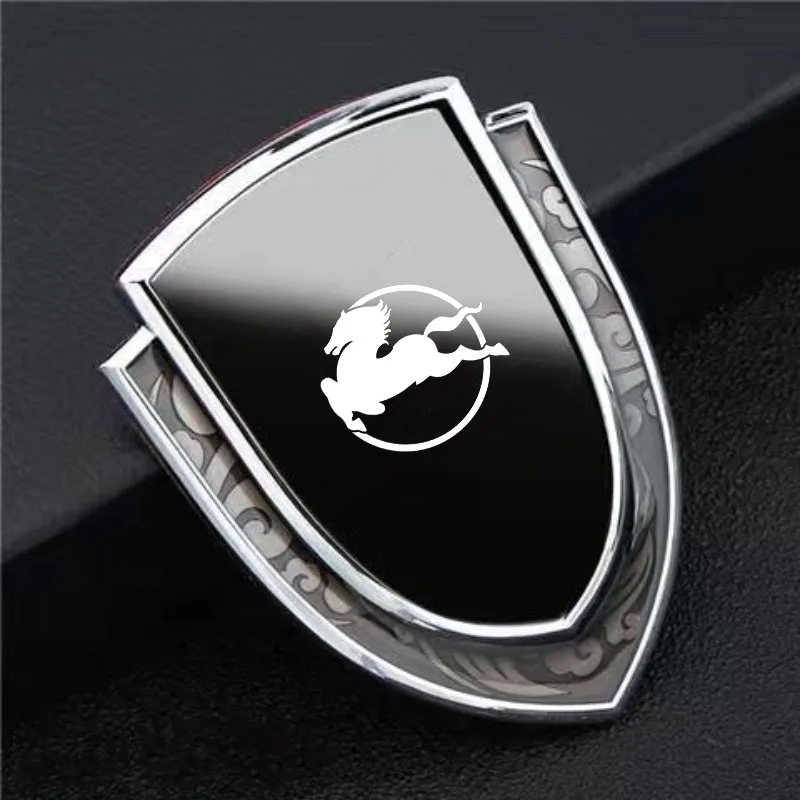 3D Metal Car Side Fender Sticker Shield Emblem Badge Logo Waterproof Protect Decal For Pegaso Z102 Accessories