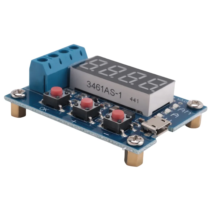 -B15B 1 pezzo ZB2L3 Blu Tipo di scarica di carico esterno 1.2-12V Batteria 18650 Misuratore di scarica del tester di capacità uguale
