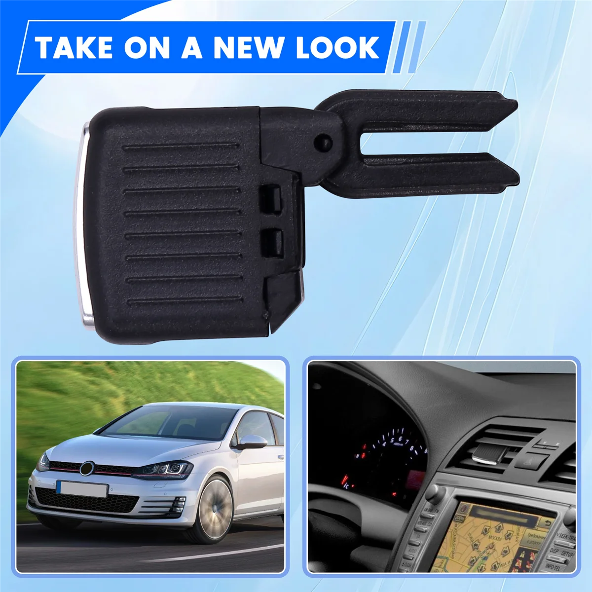 Car Rear A/C Vent Paddle Vent Grille Adjustment Paddle for VW Golf 6 Jetta Sagitar Outlet Clip Tab Repair Kit
