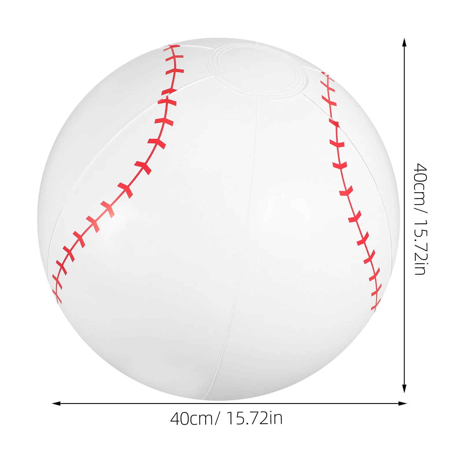 3 szt. Nadmuchiwane piłki baseballowe Wytrzymały materiał PVC Sporty na świeżym powietrzu Basen Plaża Nadmuchiwane piłki baseballowe