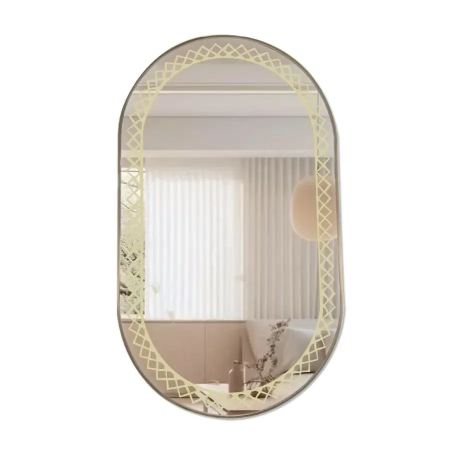 Mirror Large Wall Mounted Table for Salon Durable Build Adjustable Feet Long Lasting Thickened Panel Reinforced Frame