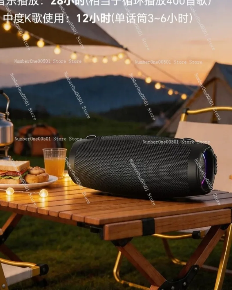 

M8 100W Bluetooth Speaker Outdoor Subwoofer Karaoke with Mic