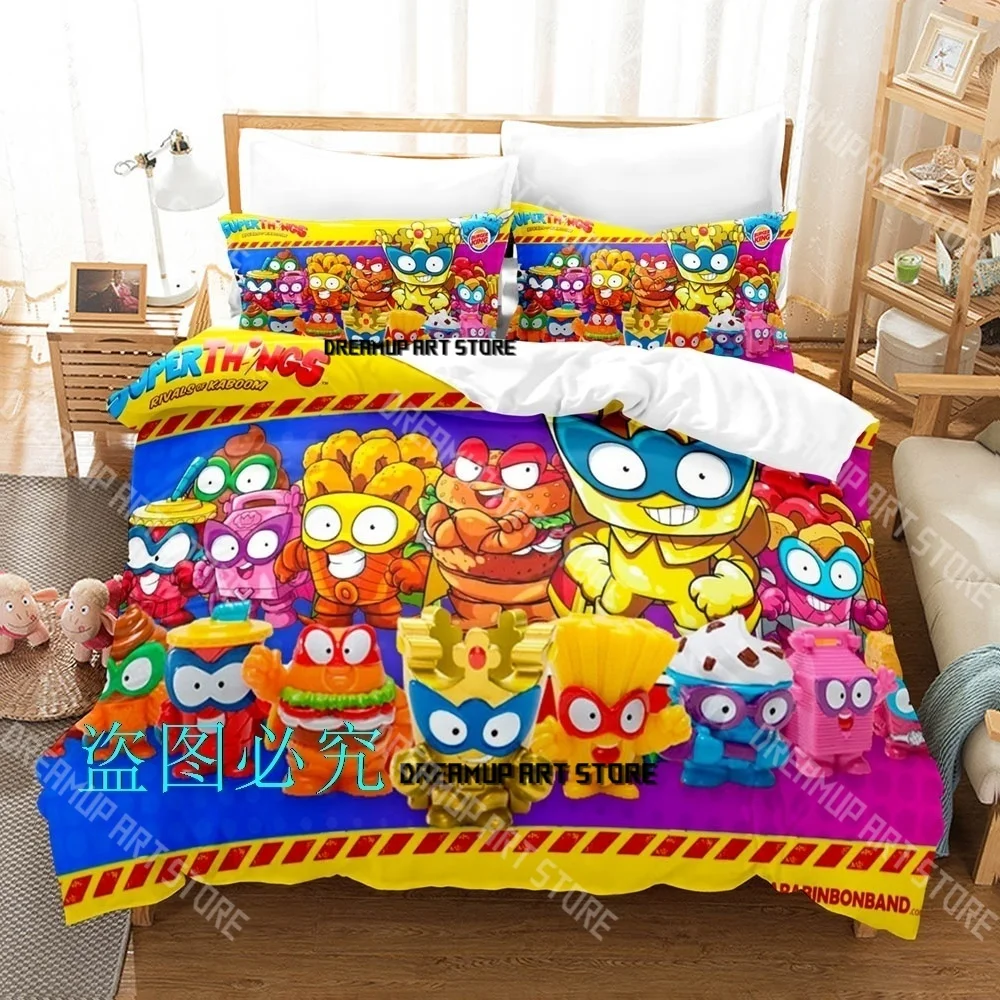 Fashion Super Zings Cute Cartoon Bedding Set Single Twin Full Queen King Size Bed Set Kids Bedroom Duvetcover Sets Bed Sheet Set