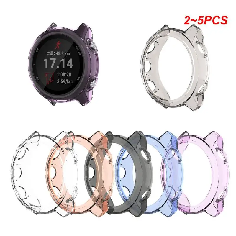 2~5PCS Protective Case For Garmin Forerunner 45 Swim2 Ultra-thin TPU Protector Cover for Garmin Forerunner 45S Smart Watch