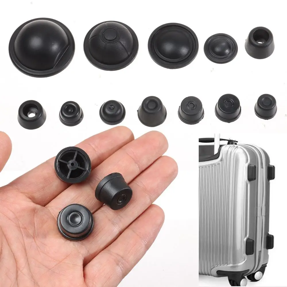 

10pcs Black Bag Accessories DIY Craft Bag Replacement Suitcase Stand Feet Luggage Feet Pads Plastic Stud