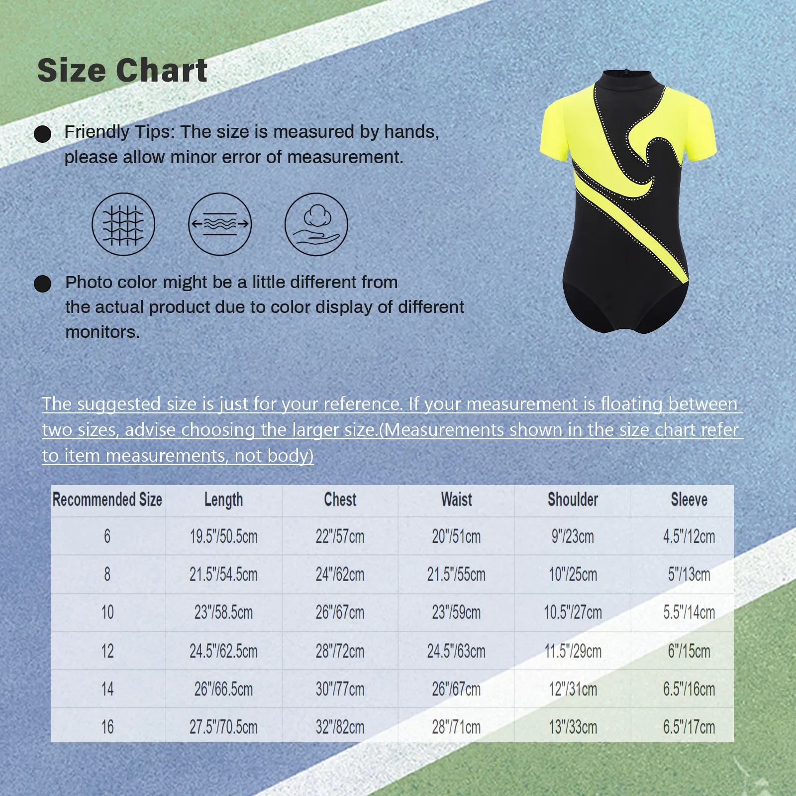 Boys Patchwork Ice Skating Leotard for Gymnastics Bodysuits Kids Color Block Stage Performance Costumes Short Sleeve Leotards