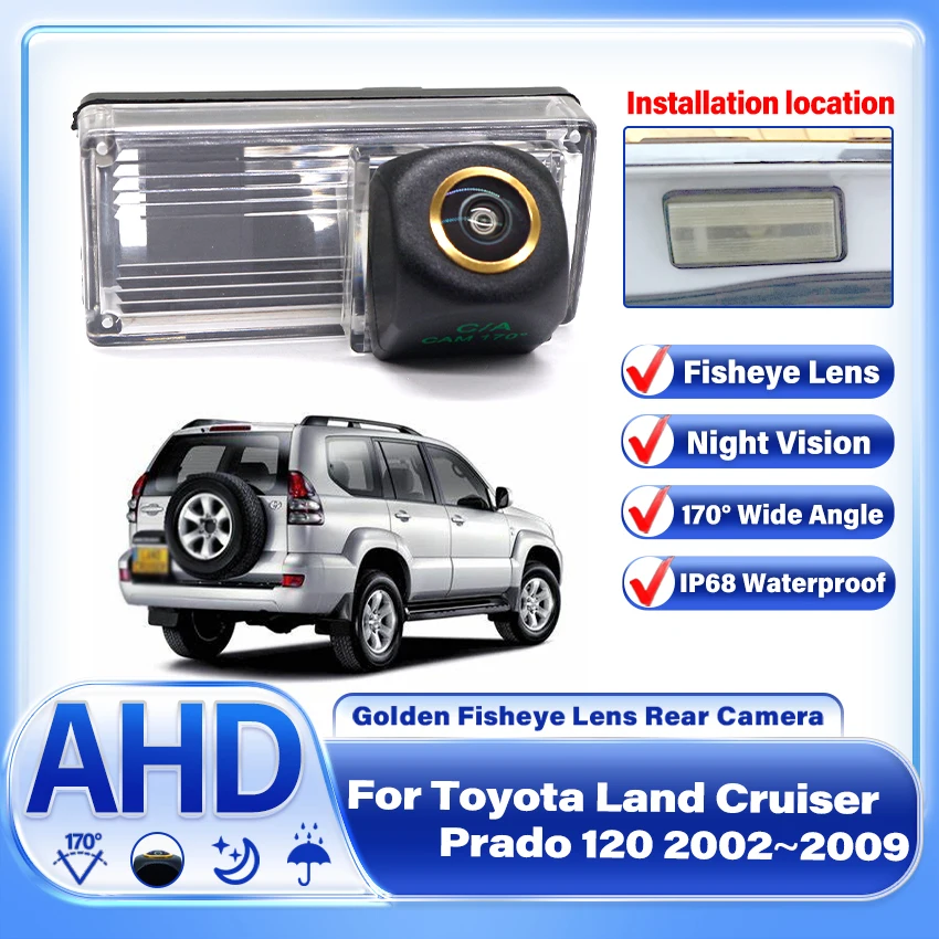 

AHD 1920×1080P Night Vision Car Rear View Camera For Toyota Land Cruiser Prado 120 2002 2003 2004 2005 2006 2007 2008 2009