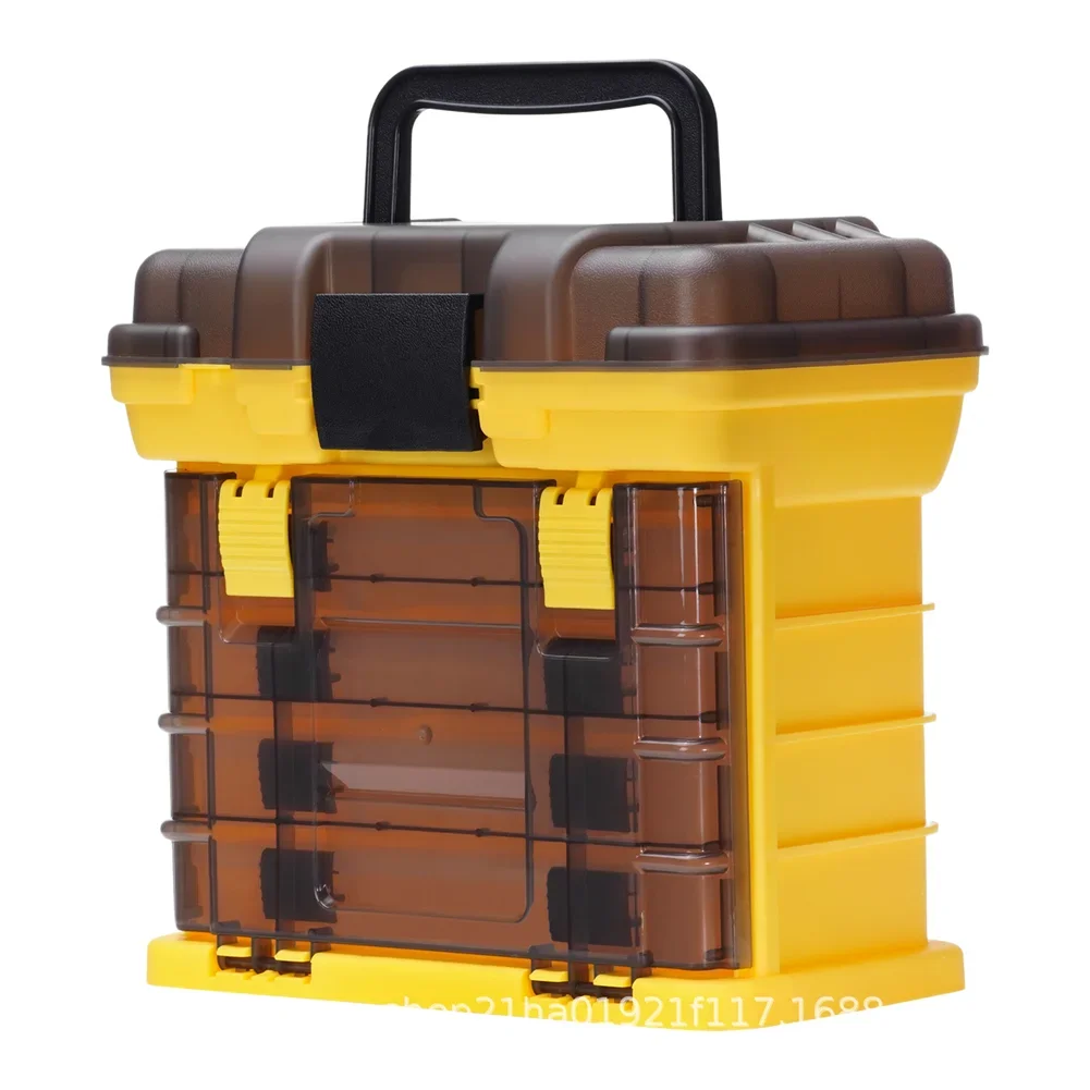 

Ящик для хранения рыболовных снастей, многосекционный, многослойный, с выдвижными ящиками-органайзерами