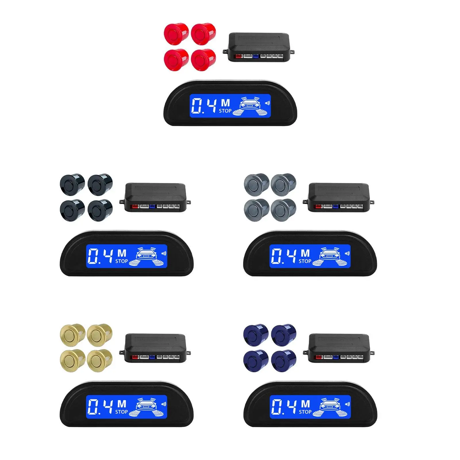 Car Auto Vehicle Reverse Backup Radar System Distance Detection