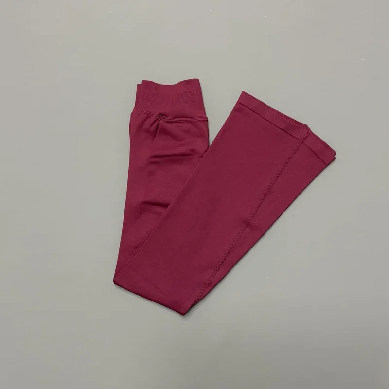 Micro Flared Leggings für Damen: Yoga-Hose mit Po-Lifting-Effekt, Bauchkontrolle, Hoher Taille, Elastisch, Weich, für Fitness, Gym, Workout und Sport – Detail 16