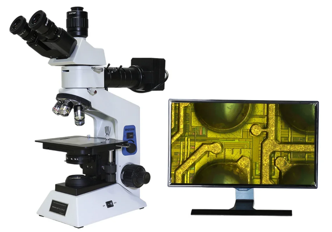 Portable Transmitted Light Illumination Metallographic Analysis, Industrial Inspection Microscope BH200M
