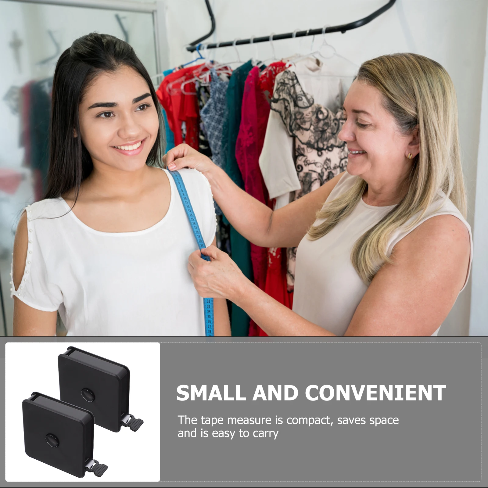 

2Pcs Mini Tape Measure Portable Square Shaped Measuring Tool 200cm Flexible Durable Practical Square Shaped Tape Measures