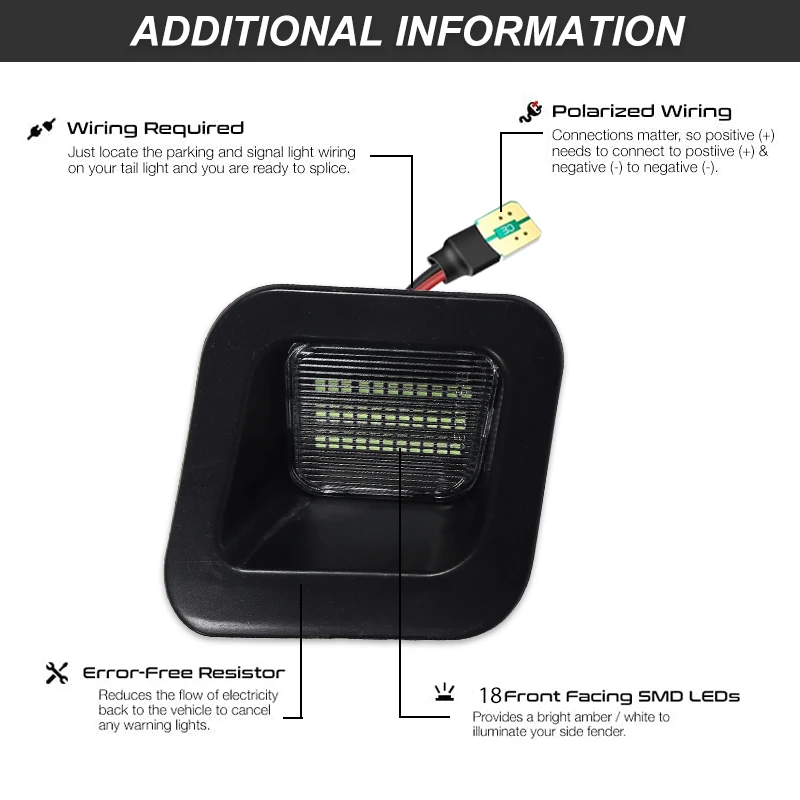 For 2003-2018 Dodge RAM 1500 2500 3500 White LED License Number Plate Light Lamps Assembly