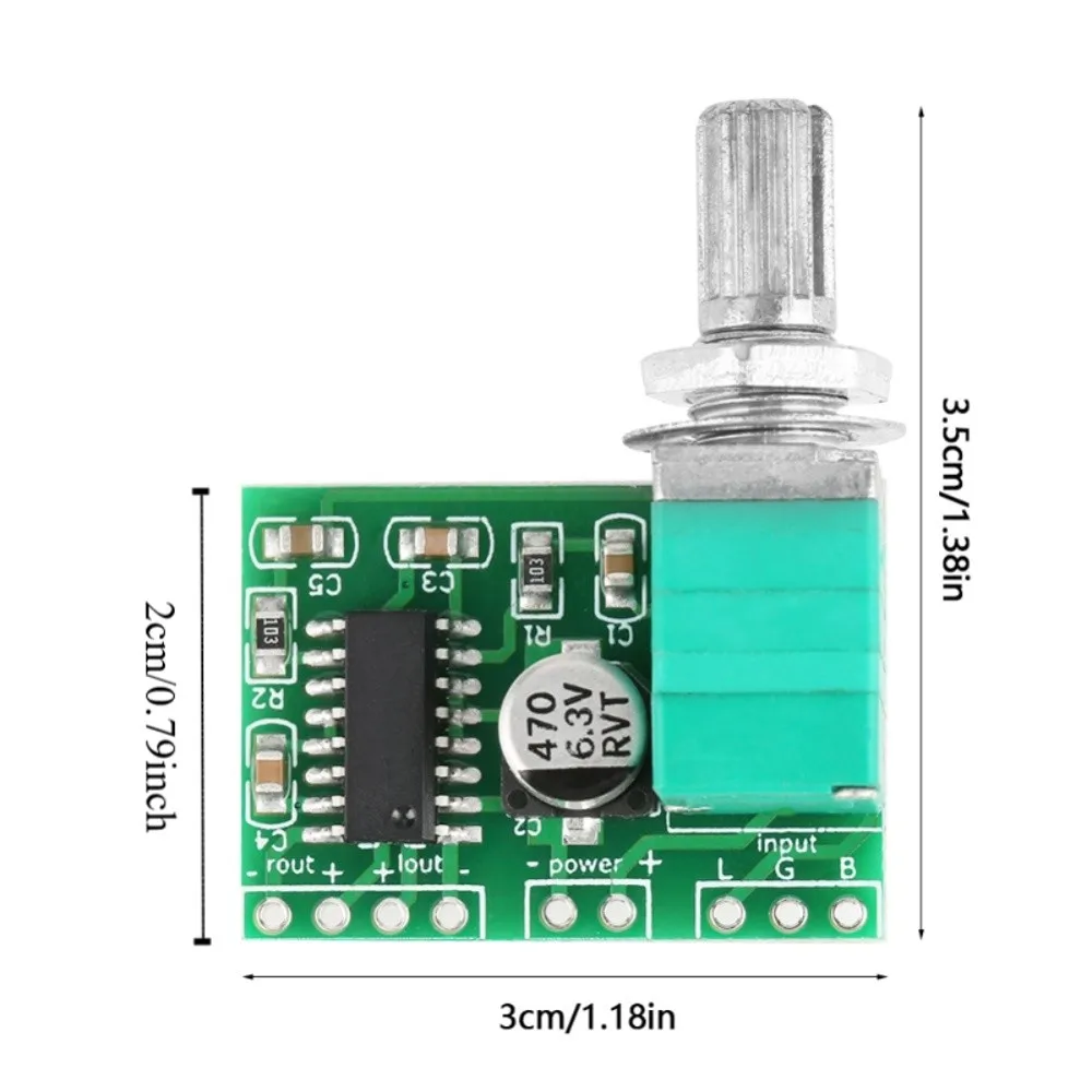 5PCS Control Module PAM8403 Mini Amplifier Board DC 5V 3W*2 Amplifier Board Mini PAM8403 Amplifier Board Electronic Project