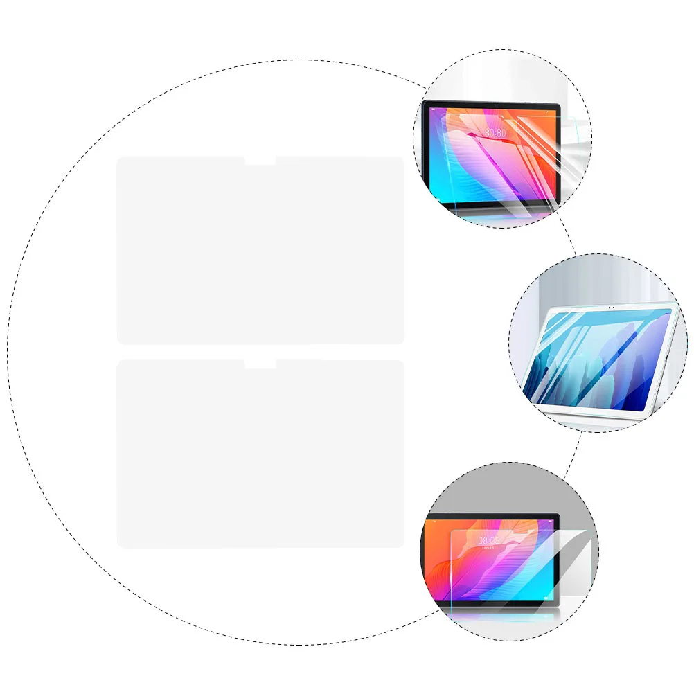 

2Pcs Galaxy Tab Tempered Glass Screen Film Premium Anti-Scratch Protector Sensitive Video Playing