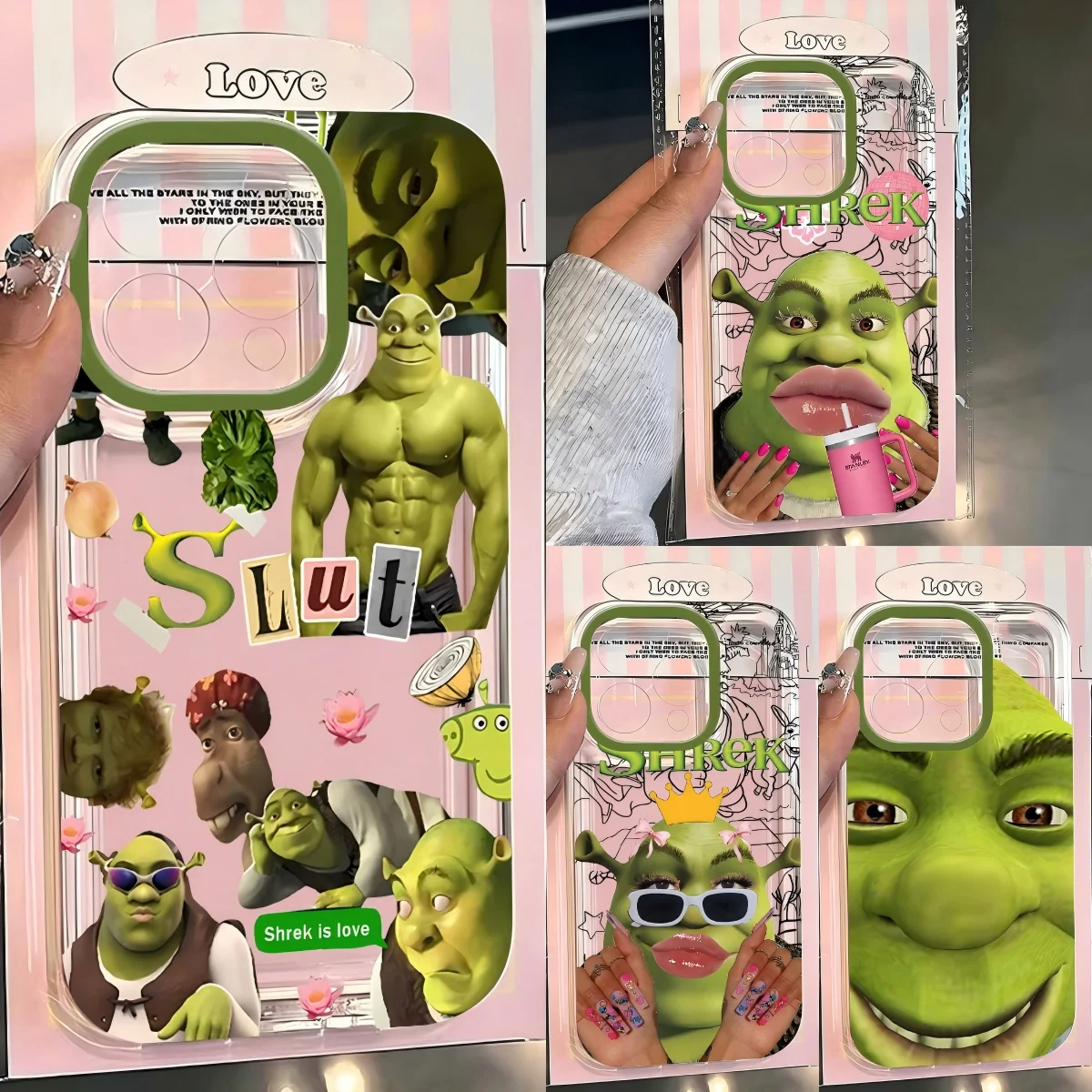 Coque de téléphone amusante du film Shrek pour iPhone 18 17e 17 16 16e 15 14 13 12 11 Mini Pro Max X XR XSMax Air Plus, coque arrière transparente