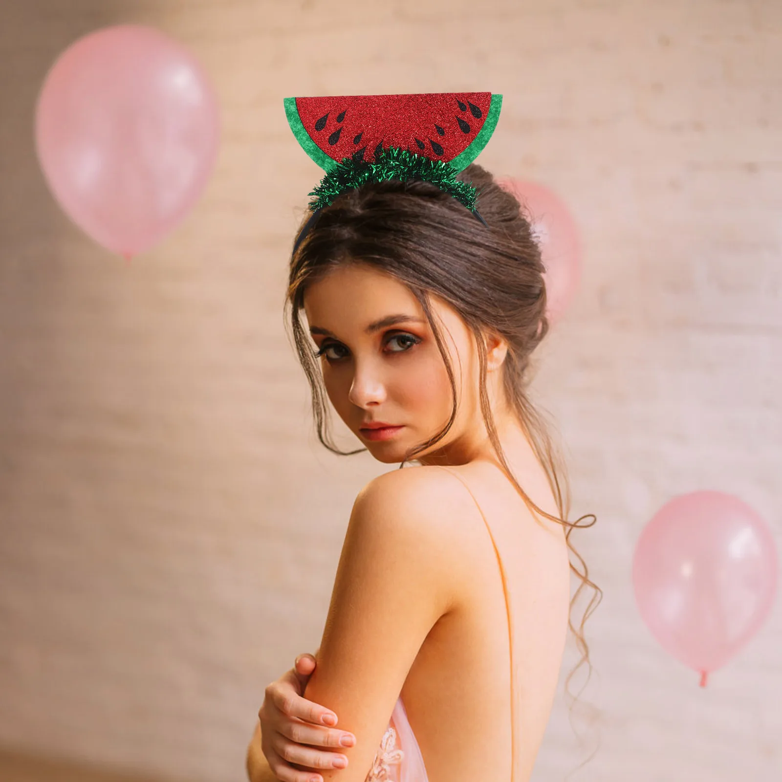 

Watermelon Headband Cute Cartoon Hawaii Hairband Party Hair Accessories Photo Booth Props Festival Cute Headband