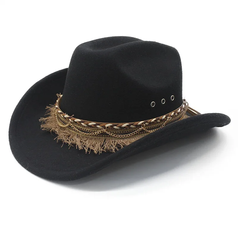 

Новая ковбойская шляпа в западном стиле, британская джазовая шляпа, европейская и американская шляпа в этническом стиле для мужчин и женщин, солнцезащитная шляпа-федора