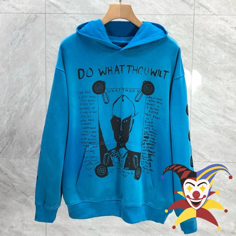 

Blue Enfants Riches Deprimes Hoodie Men Women Best Quality Graphics Graffiti Loose ERD Pullovers With Tags