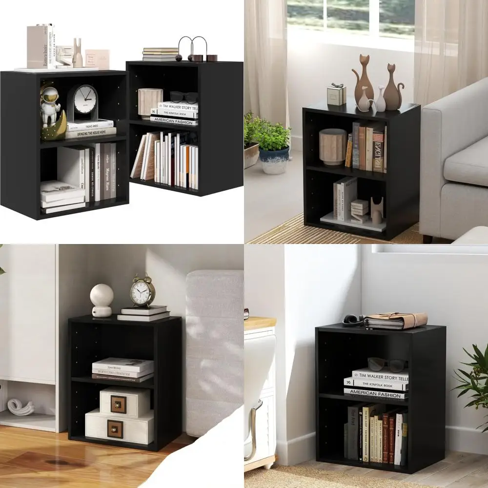 

Регулируемая 7-ярусная деревянная книжная полка с открытыми полками, многофункциональная витрина для хранения вещей для дома и офиса