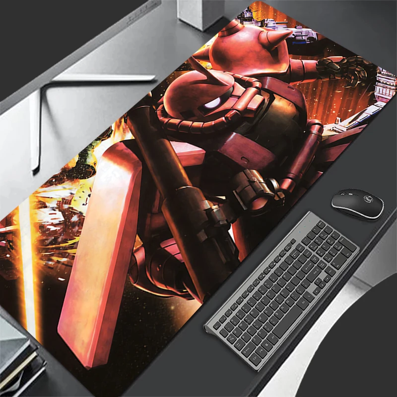 Mouse Pad Large Mechanical Warrior Gundam Zaku II Gamer Keyboard Mat Pads Gaming Desk Protector Mousepad Deskmat carpet Mousepad