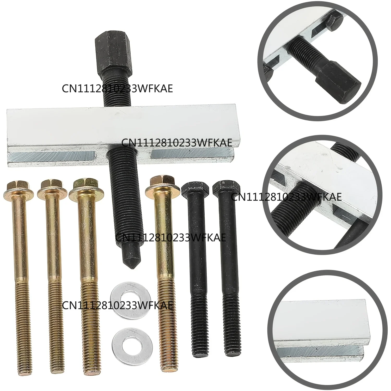Car Crankshaft Belt Pulley Puller Removal Pulley Tool Fan Impeller Puller Motor Steering Wheel Puller Removal Tool For Auto Tool