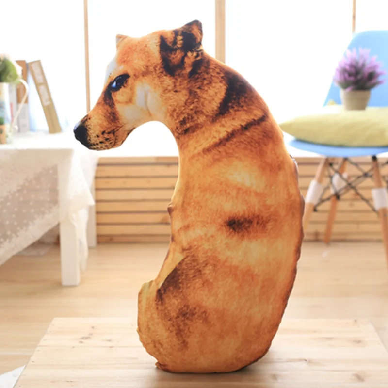 50 centimetri 3D Simulazione Del Cane Giocattoli di Peluche Peluche Cuscino Decorazione Della Casa Morbido Cuscino Per Bambini Ragazzi Regalo Di Compleanno Accompagnare Il Sonno Giocattolo