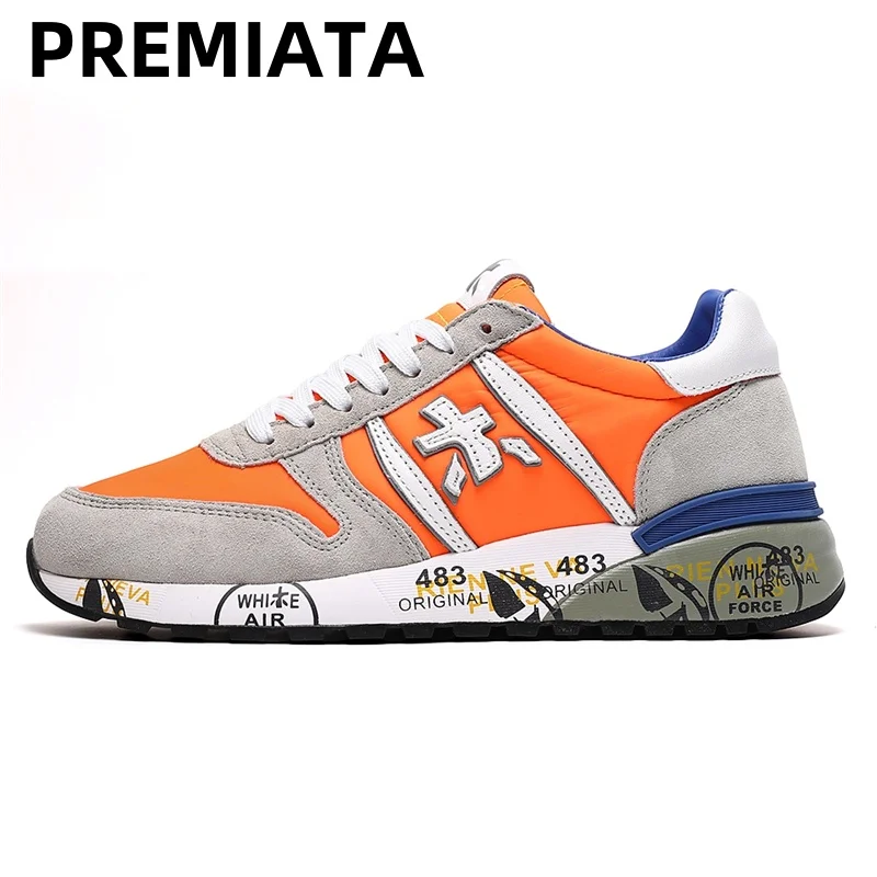 PREMIATA light luxury classic retro men's casual sports breathable shoes style wooden shoes