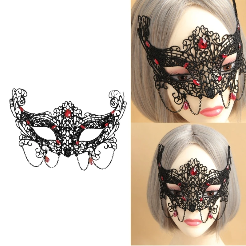 

Lace Chain Eyemask Masquerade Eyemask for Masquerade Carnivals, Proms, Wedding,